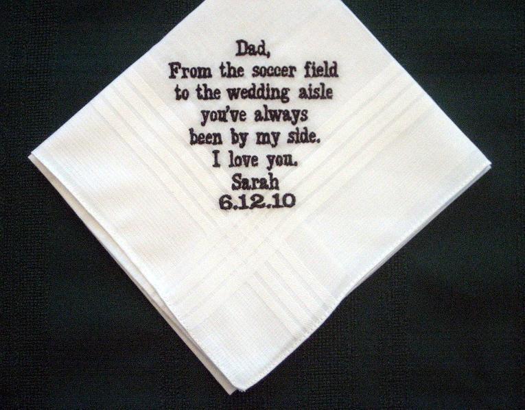 father of the bride handkerchief