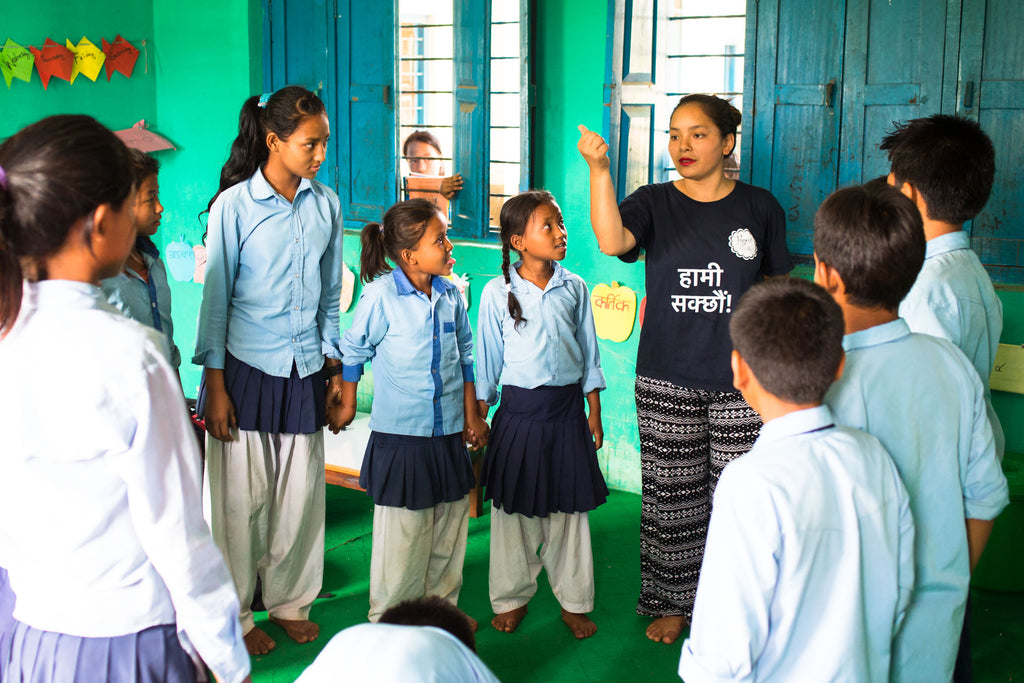 Rene Johnke, founder of Changing Stories in Kathmandu, Nepal.