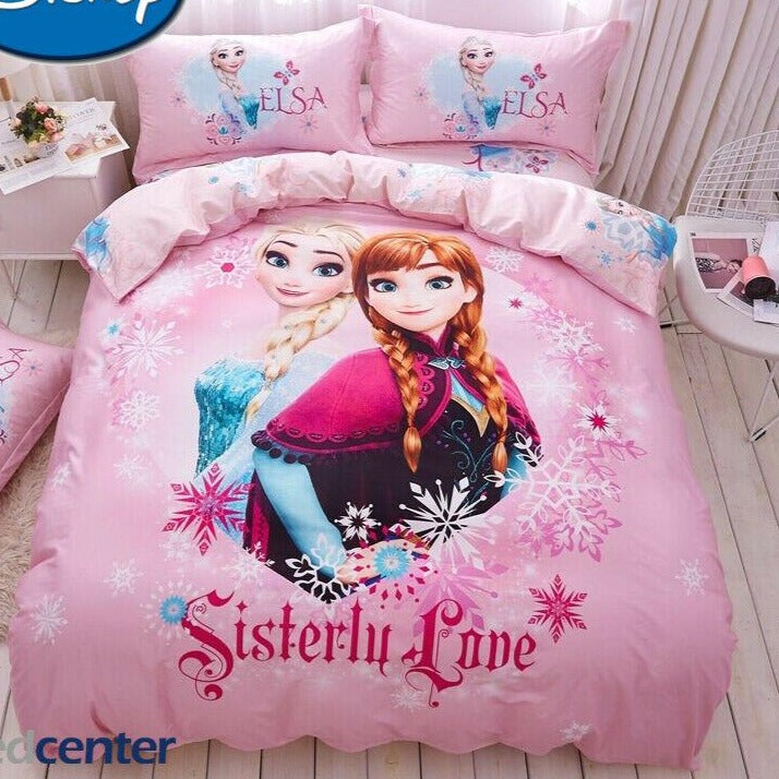 Frozen Reversible Elsa Anna Duvet Cover Set With Pillowcases Disney Xmas Gift 