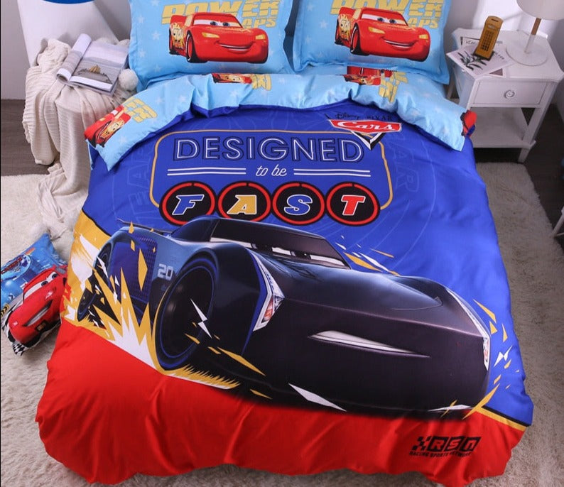 lightning mcqueen bed sheets queen size