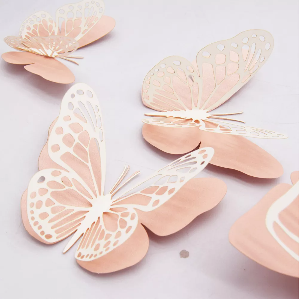 openbaar Onverbiddelijk Verzorger Cake topper 3D decoratie vlinders of muur decoratie met plakkers 20 st –  Voordeelstore.nl