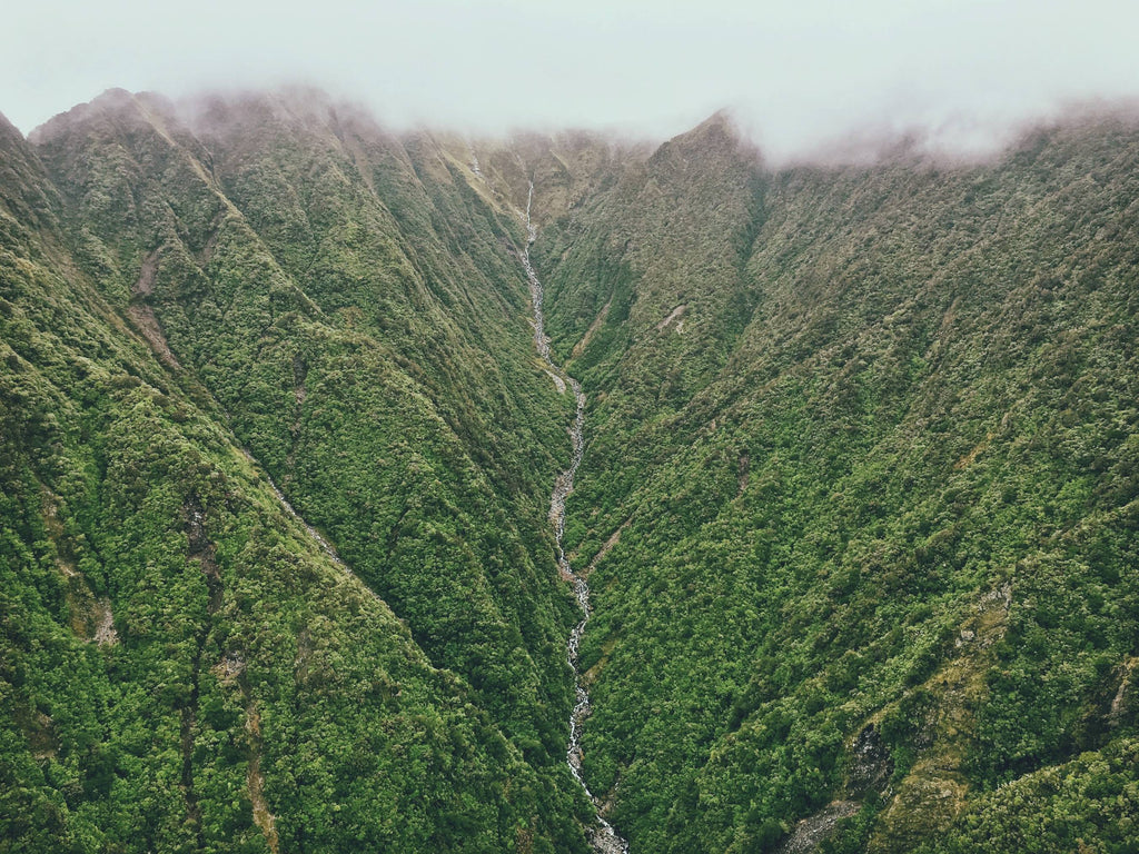 aerial view photography of green mountain photo