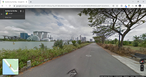 Google maps street view skyline