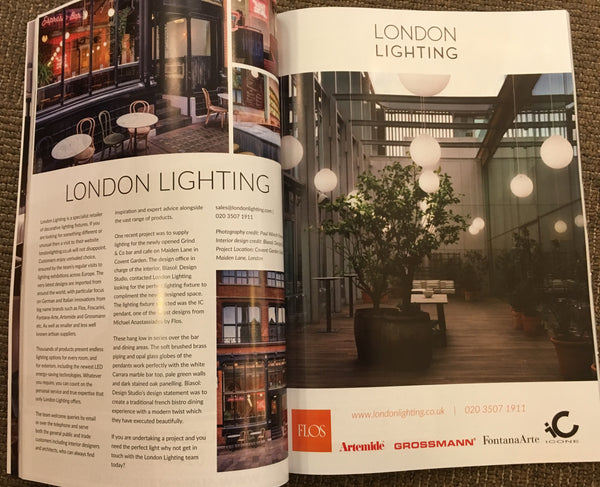 Art of design advert London Lighting