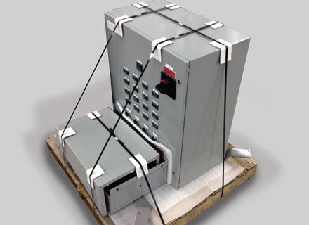 Palletized Shipping Arrangement for Large Panel