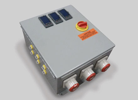 3 Zone Panel with rs485 and 4 to 20ma Loop. Pin and Sleeve Connectors