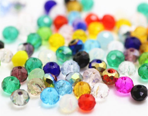 Glass Beads, Swarovski, Rondelle, Bicone Beads,