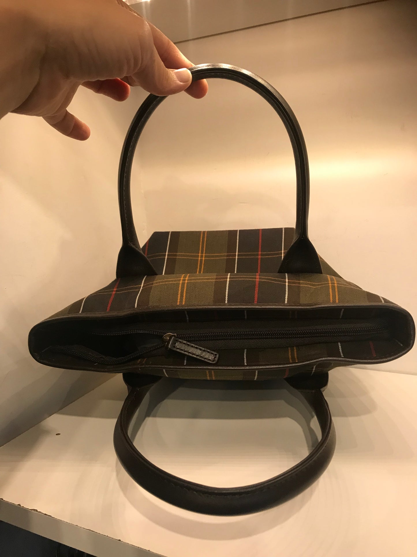 Borsa piccola Barbour in tartan Tote tartan Bag