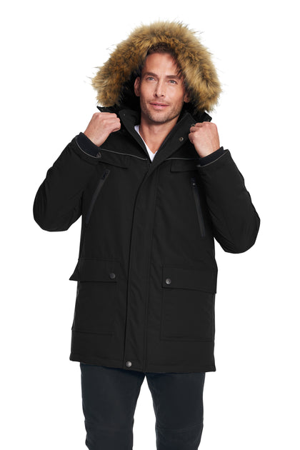 alpine north men's down parka coat