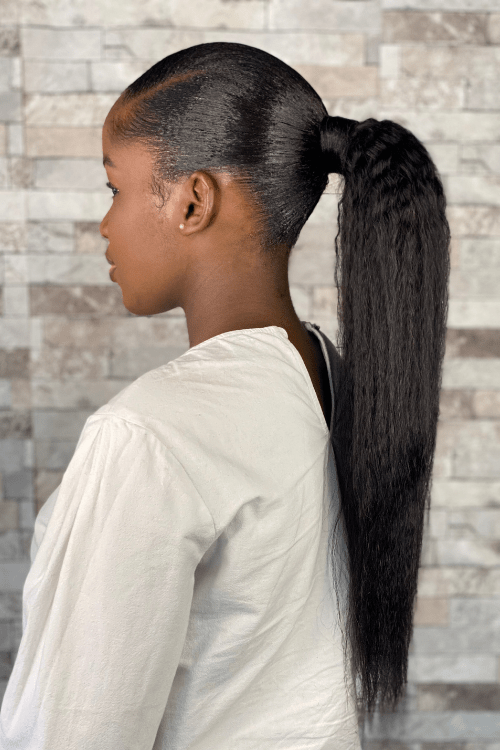 Brazilian Kinky Straight Hair Extension Wrap Around Ponytail - LolaSilk