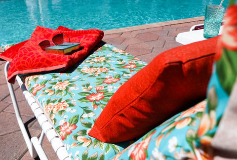 pool decor, patio furniture, cushions