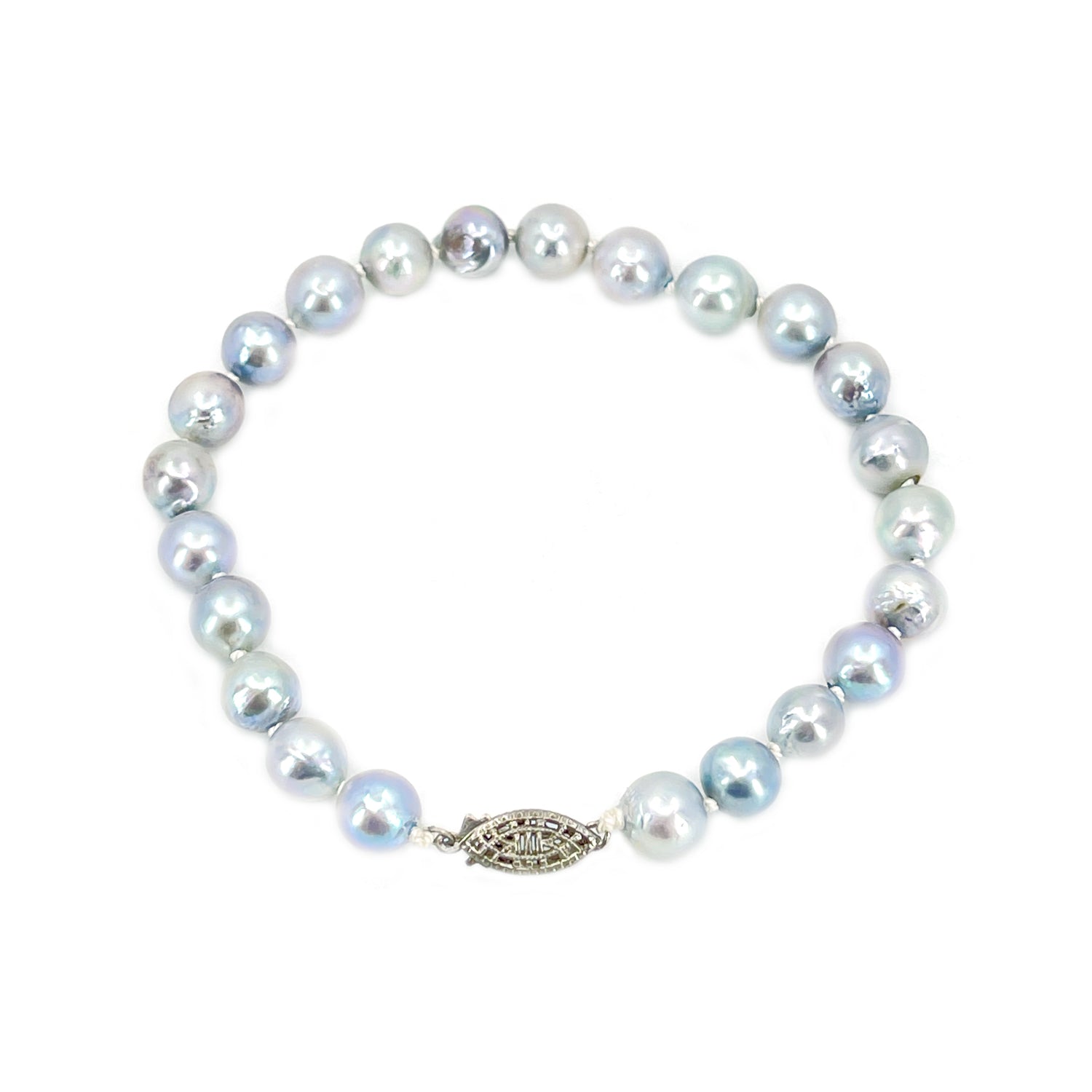 Top quality Japanese Akoya saltwater pearl vintage bracelet
