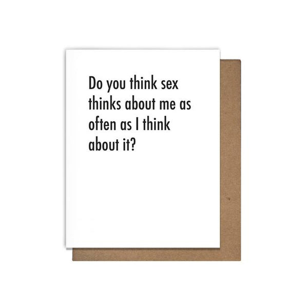 Sex Thoughts Card Domestic Domestic 6827