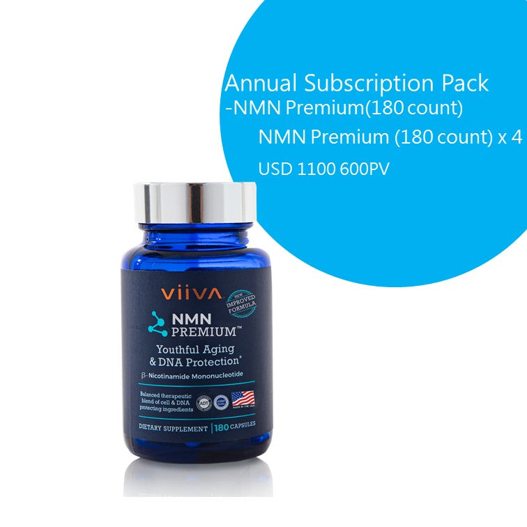 870048/Annual Subscription Pack-NMN Premium(180 count) – VIIVA Shop