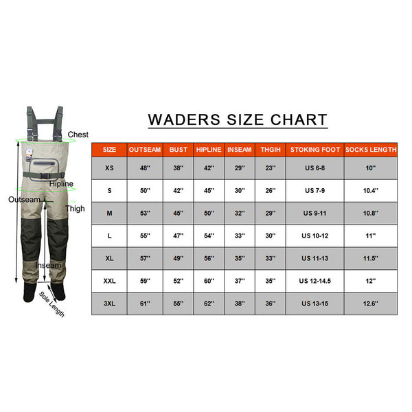 RUNCL Kids Chest Waders with Boots, Youth Waders Breathable Waterproof  Reinforced Nylon PVC Outer Layer, Fishing Hunting Waders For Toddler ＆  Child 通販