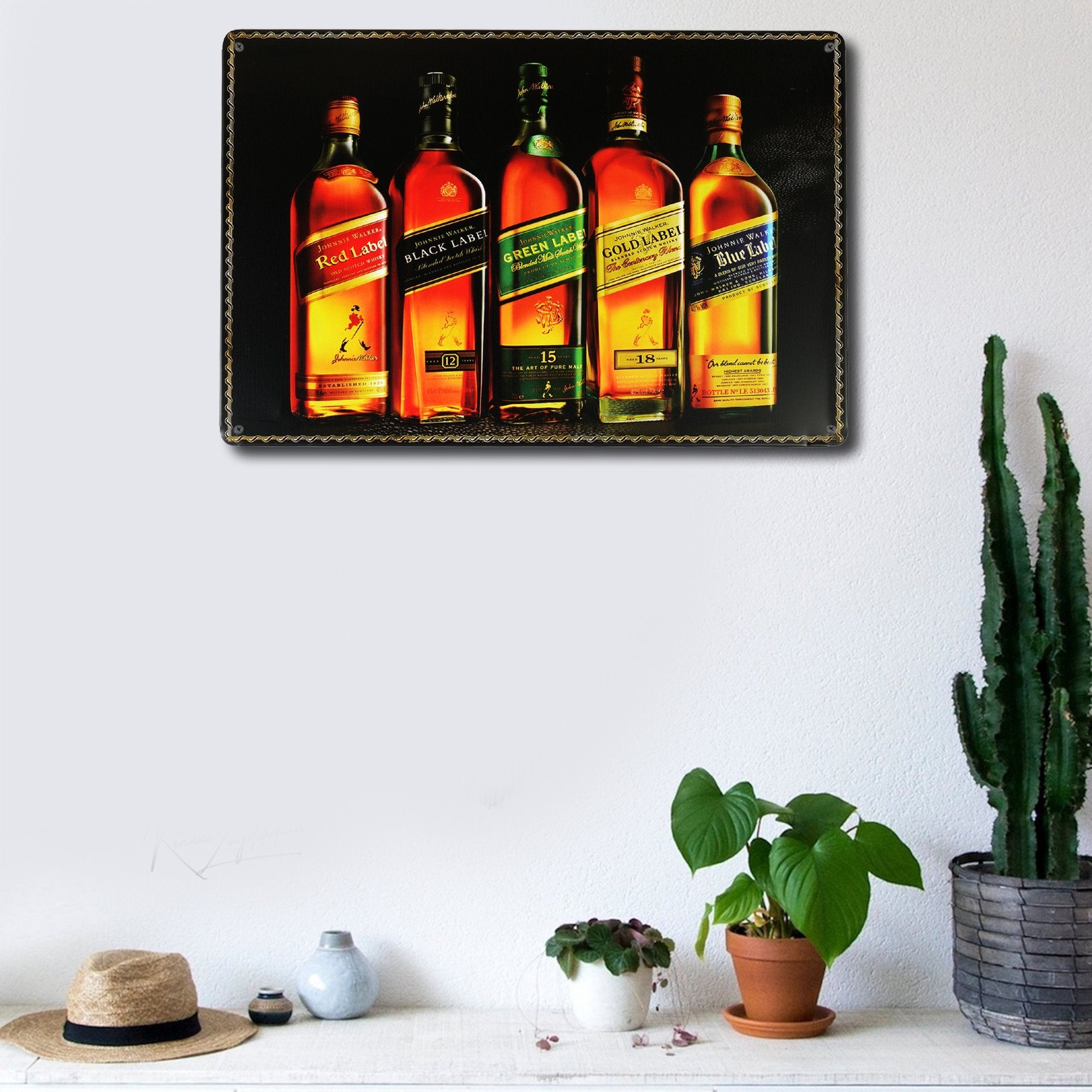 Johnnie Walker Wall Plaque