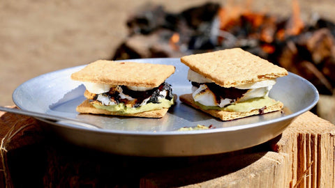 Matcha Latte cashew coconut butter s'mores