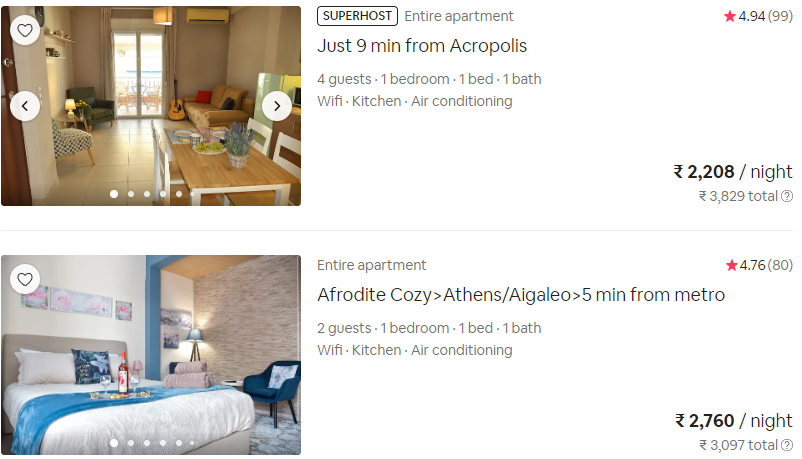 Athens accommodation