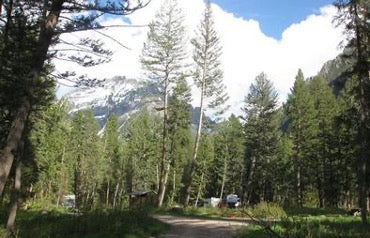 Pine Creek Campground in Montana