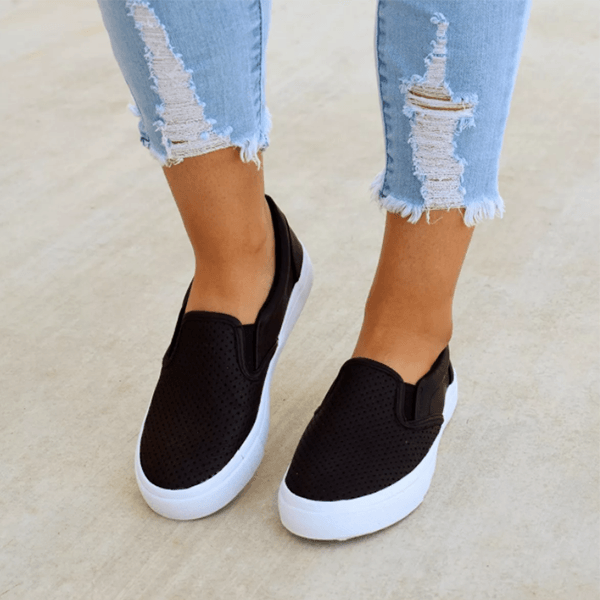 slip on running flat sneakers