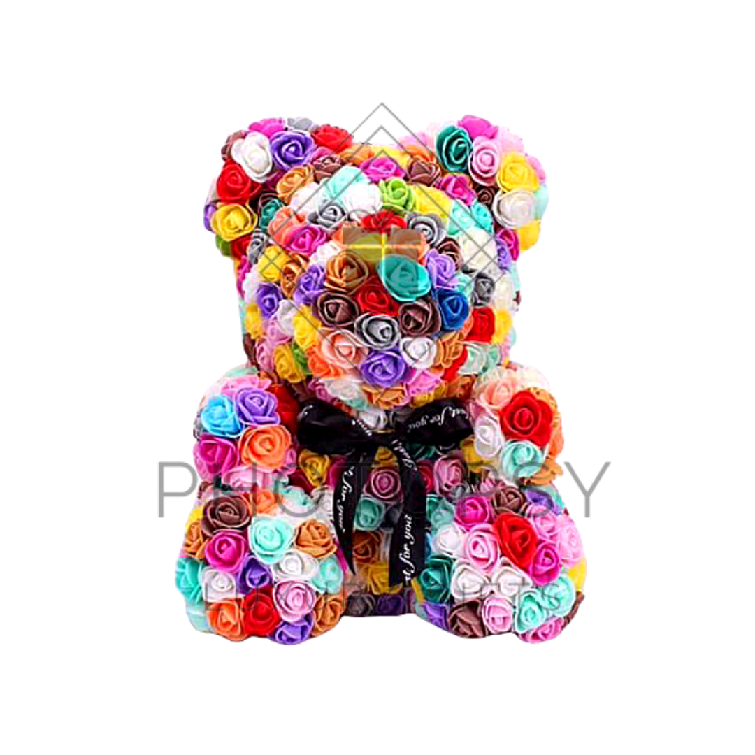 multi coloured teddy bear