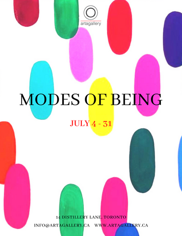 modes of being art exhibition flyer