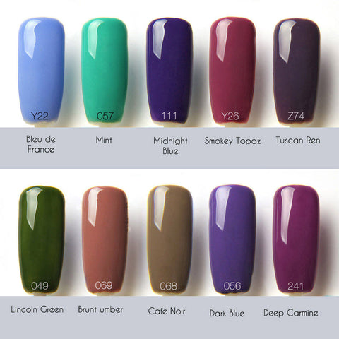Nail color selection