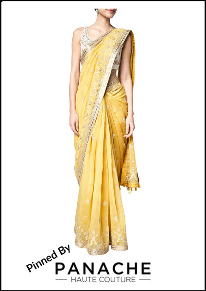 Chanderi Saree with Gotta Patti Blouse