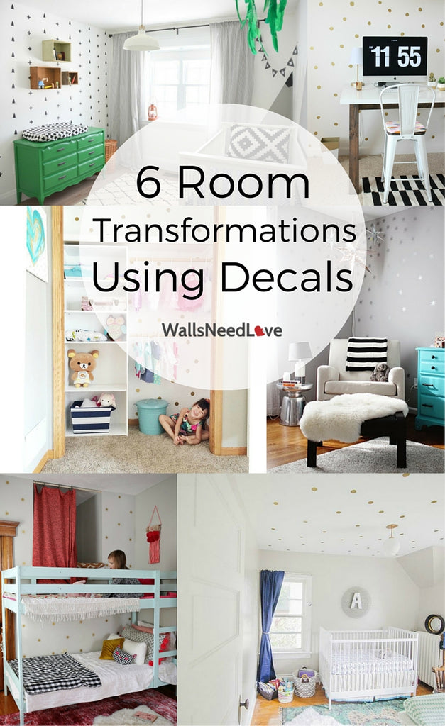 6 Room Transformations for Under $20. Trust us! These no-paint room makeovers are so simple and chic, you'll wish you had seen this pin sooner!