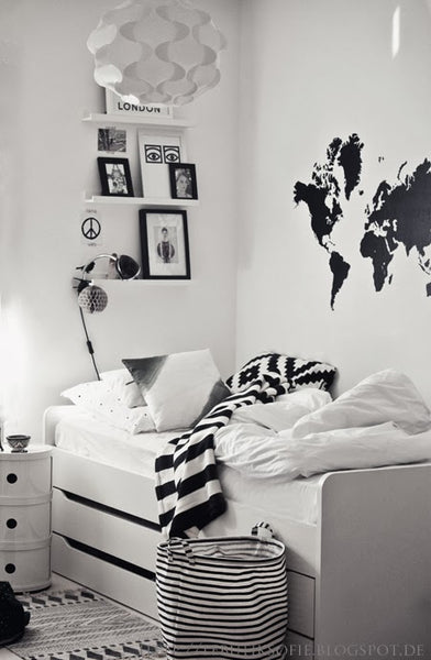 Vinyl World Map Wall Decal