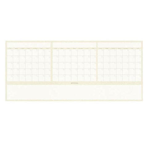 Dry Erase 3 Month Calendar Writable Dry Erase Wall Decal WallsNeedLove