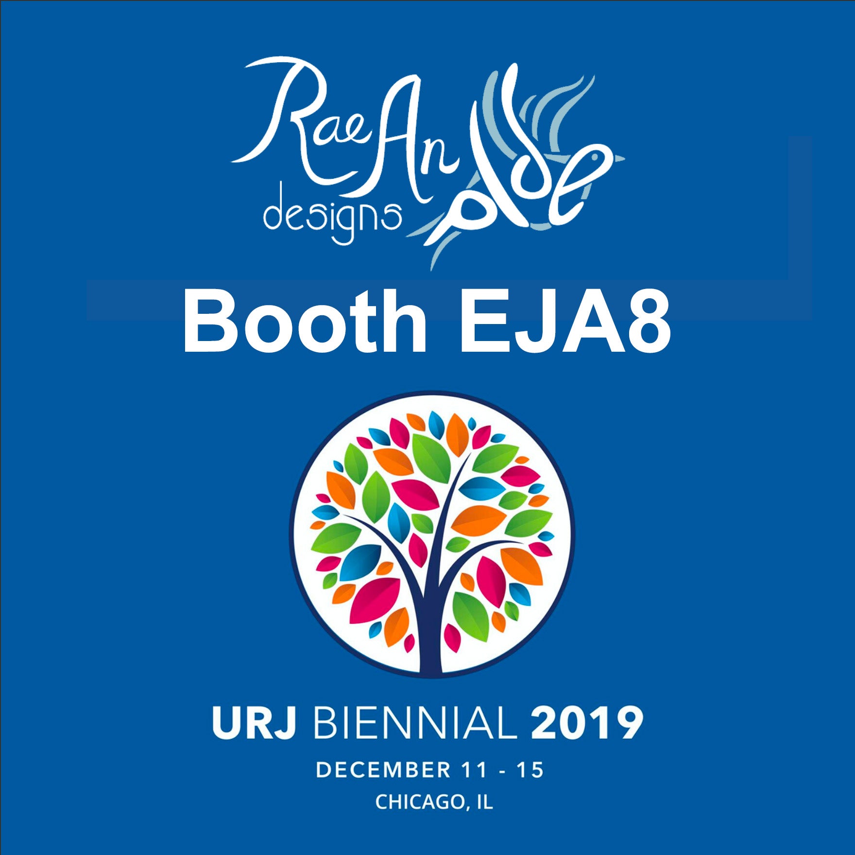 RaeAn Designs - Booth EJA8 at the URJ Biennial 2019