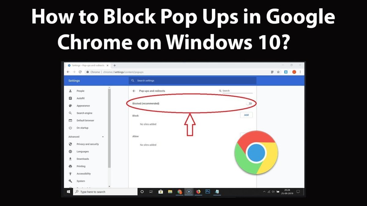 Antagonisme kandidatgrad udrydde How to Stop Pop Ups on Windows 10 Chrome?