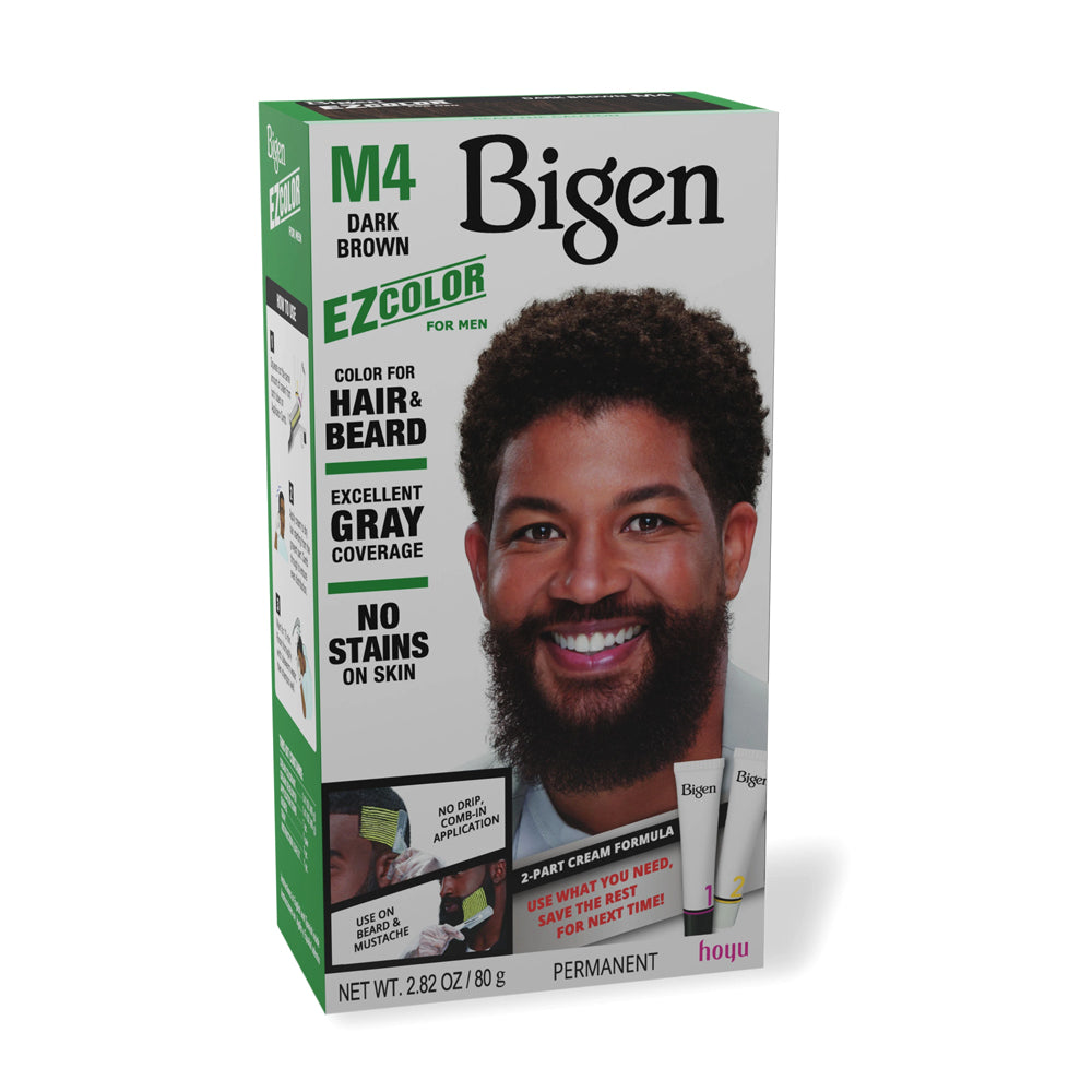 Bigen EZ Color for Men both Hair and Beard M4 Dark Brown – 