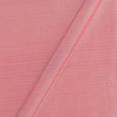 95 gm Pure Handloom Raw Silk Light Pink Colour 43 Inches Width Fabric