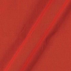 Mercerised Soft Cotton Saffron Colour Plain Dyed Fabric