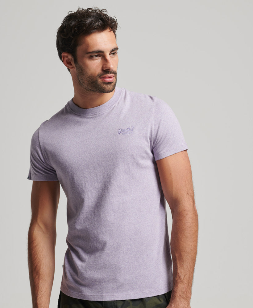 Superdry Organic Cotton Essential T-Shirt Pale Lilac Marl - A Brilliant Disguise