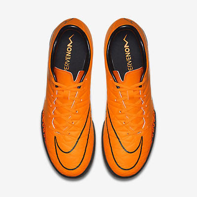 NIKE HYPERVENOM II INDOOR SOCCER SHOES Total Orange/Black/To –