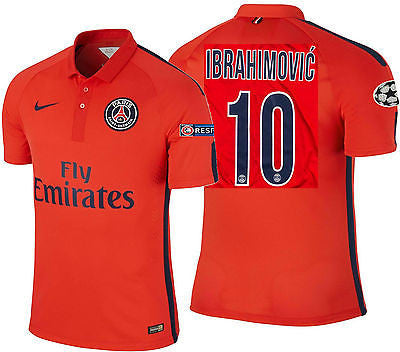 zlatan ibrahimovic paris saint germain jersey