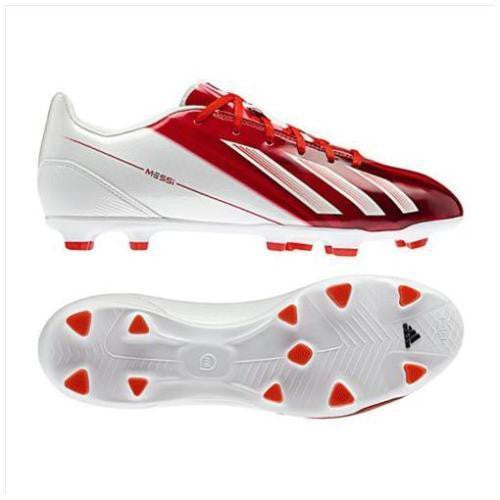 red and white adidas soccer cleats