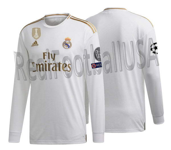 adidas real madrid long sleeve jersey