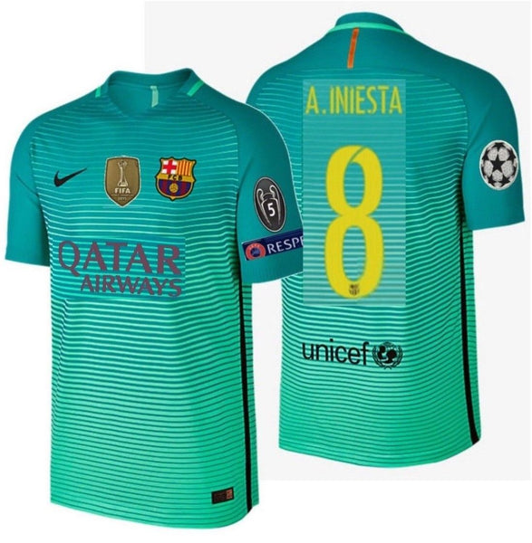 barcelona iniesta jersey