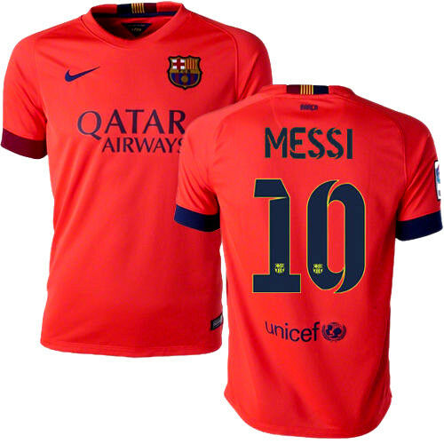 NIKE LIONEL MESSI BARCELONA AWAY YOUTH JERSEY 2014/15 – REALFOOTBALLUSA.NET