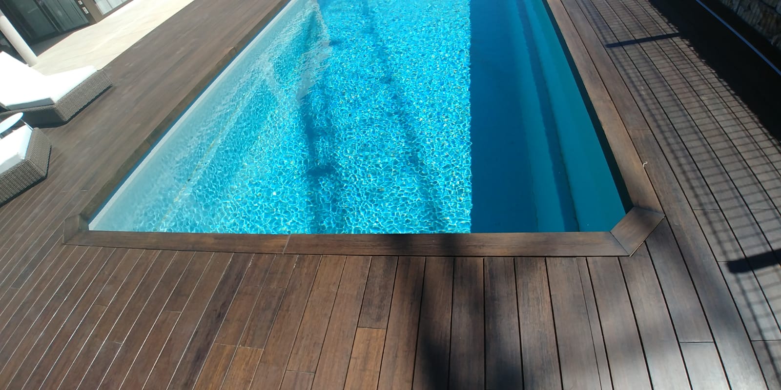 Exterpark Bamboo Carbonized Swimming pool Madrid 