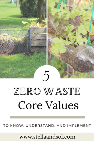 5 zero waste core values