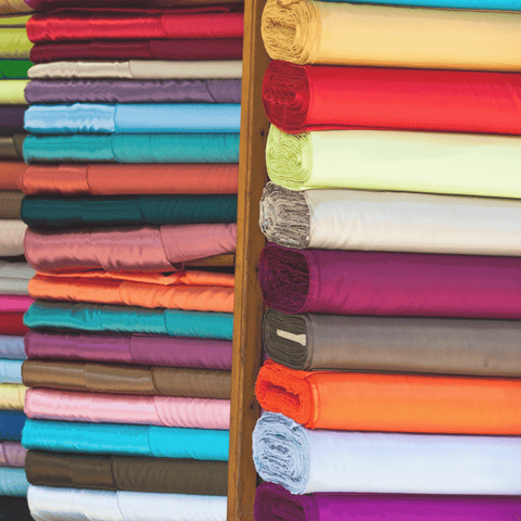 stacks of fabric