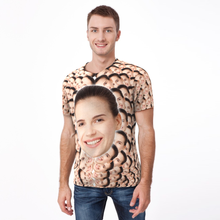 Personalized Mash Face Photo Funny All Over Print T-shirt Woman