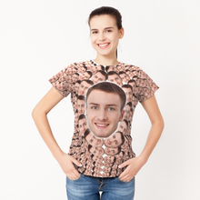 Personalized Mash Face Photo Funny All Over Print T-shirt