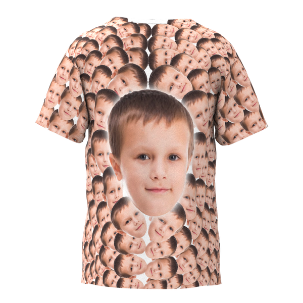 Custom Faces Mash Kid Funny T-shirt - MyFaceTshirt