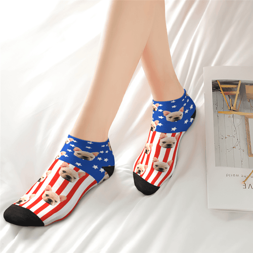 Custom National Flag Ankle Socks - Unisex